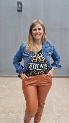 Babucha pinzada Tety ecocuero - comprar online