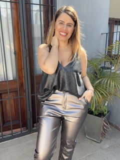 Musculosa crepe foil Pipi - Me Amare Indumentarias
