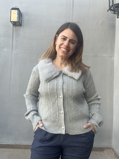 Cardigan Piel