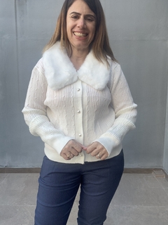 Cardigan Piel - Me Amare Indumentarias