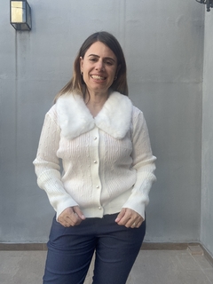 Cardigan Piel