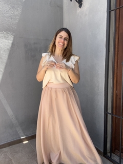 Pollera Lore tul nude