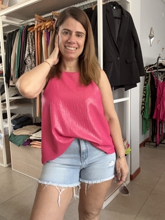 Musculosa crepe foil Pipi en internet