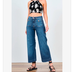 Jean Wide leg Crop Abril - tienda online