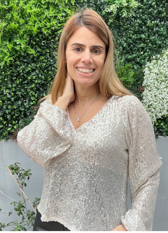 Blusa Aria pailettes en internet