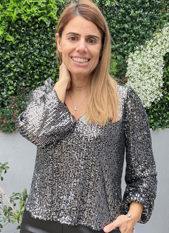 Blusa Aria pailettes - Me Amare Indumentarias