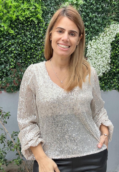 Blusa Aria pailettes - comprar online
