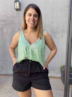 Musculosa pailletes Pipi - tienda online