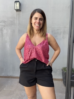 Musculosa pailletes Pipi - tienda online