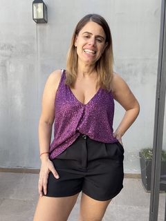 Musculosa pailletes Pipi - tienda online