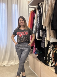 Babucha pinzada Tety Denim Foil en internet