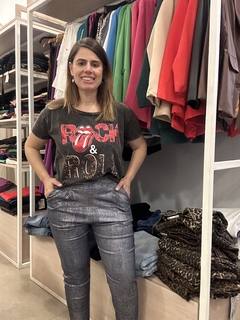 Remera Rock Lengua foil