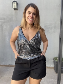 Musculosa pailletes Pipi - tienda online