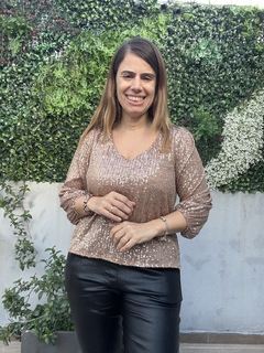 Blusa Aria pailettes - comprar online