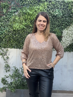 Blusa Aria pailettes en internet