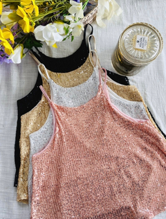 Musculosa pailletes Pipi - tienda online