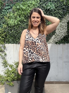 Musculosa crepe gasa Pipi print - comprar online
