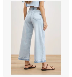 Jean Wide Leg Crop Febrero - Me Amare Indumentarias