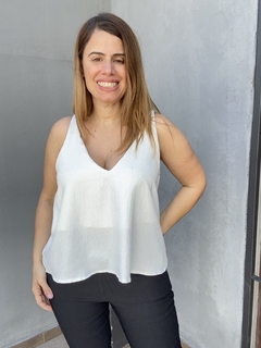 Musculosa crepe foil Pipi - Me Amare Indumentarias