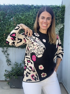 Sweater Flores y Leopardo en internet
