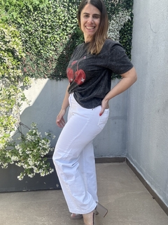 Jean Crop Wide Leg Blanco - Me Amare Indumentarias