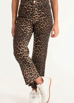 Imagen de Jean Semi Oxford Crop print Glam