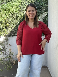 Blusa Diamond con encaje - comprar online