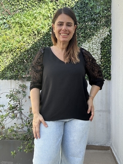 Blusa Diamond con encaje - tienda online