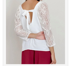 Blusa Diamond con encaje - comprar online