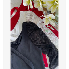 Blusa Diamond con encaje en internet