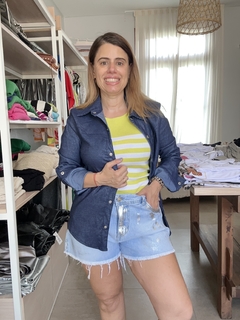 Camisaco Urbano Denim lurex
