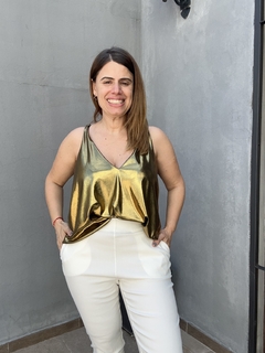 Musculosa Pipi Foil Punto - Me Amare Indumentarias