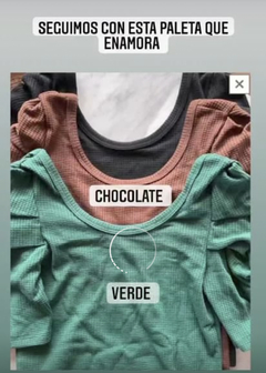 Remera manga princesa manga larga wafle - comprar online