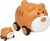 CARRINHO ANIMAL COM FILHOTE MARROM CL. - Kinde | Brinquedos Criativos