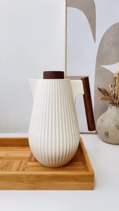 GARRAFA TÉRMICA MODERN - OFF WHITE (1L) - BAMBUS HOME