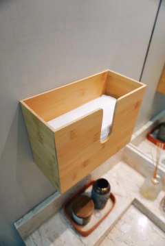 DISPENSER DE PAPEL TOALHA - BAMBU - BAMBUS HOME