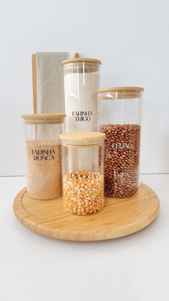 POTE HERMÉTICO - FARINHA ROSCA - BAMBUS HOME
