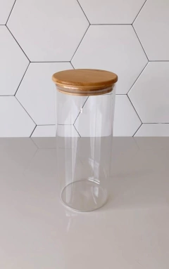 POTE HERMÉTICO TAMPA DE BAMBU REDONDO - 1,6L na internet