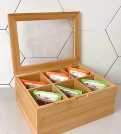 CAIXA DE CHÁ BAMBU na internet