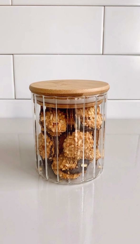 POTE CANELADO VIDRO HERMÉTICO - 500ML