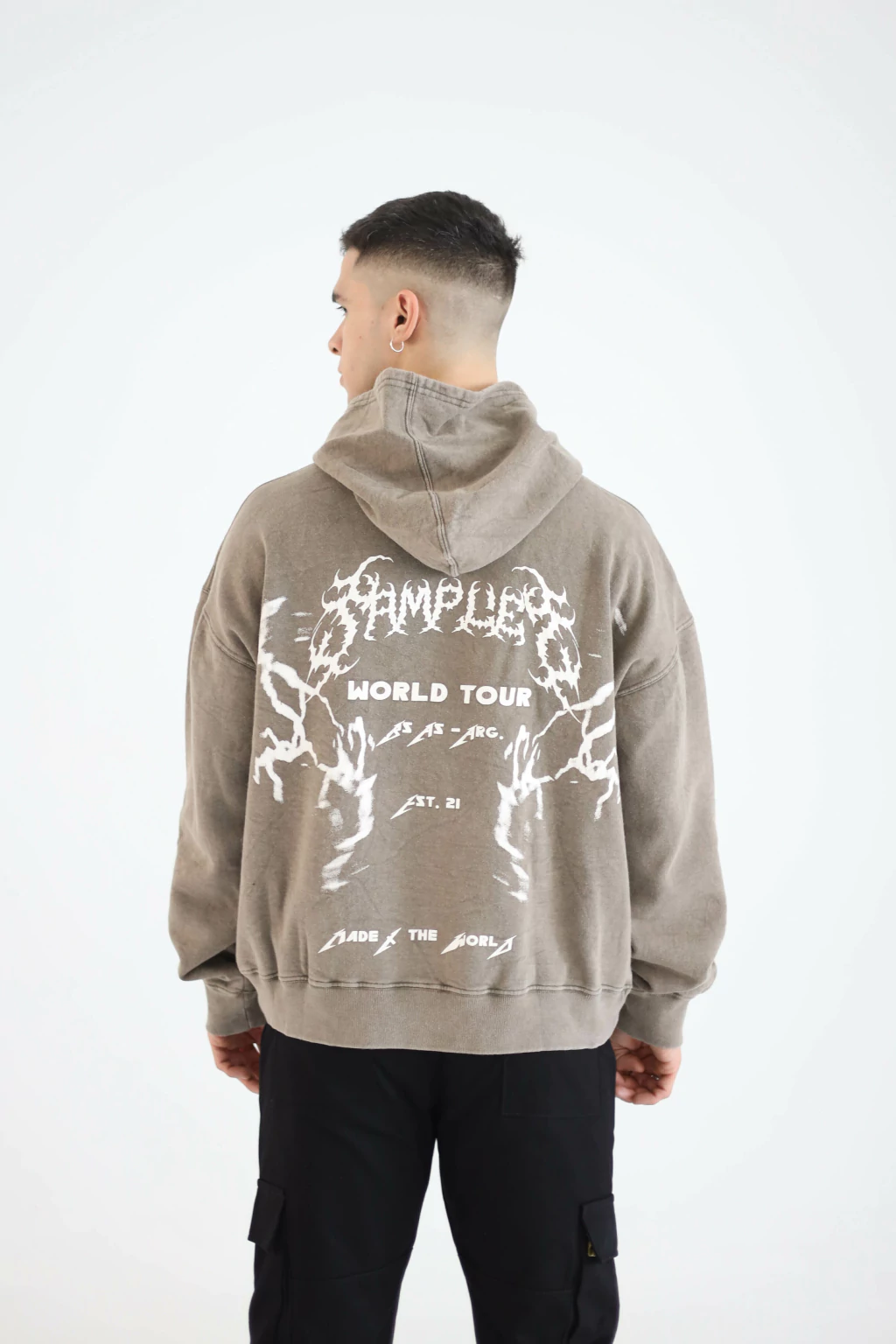 Hoodie Rocker Washed Green thumbnail 3