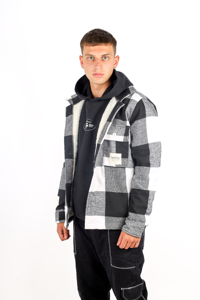 Overshirt Sherpa 2.0 Black/White thumbnail 3
