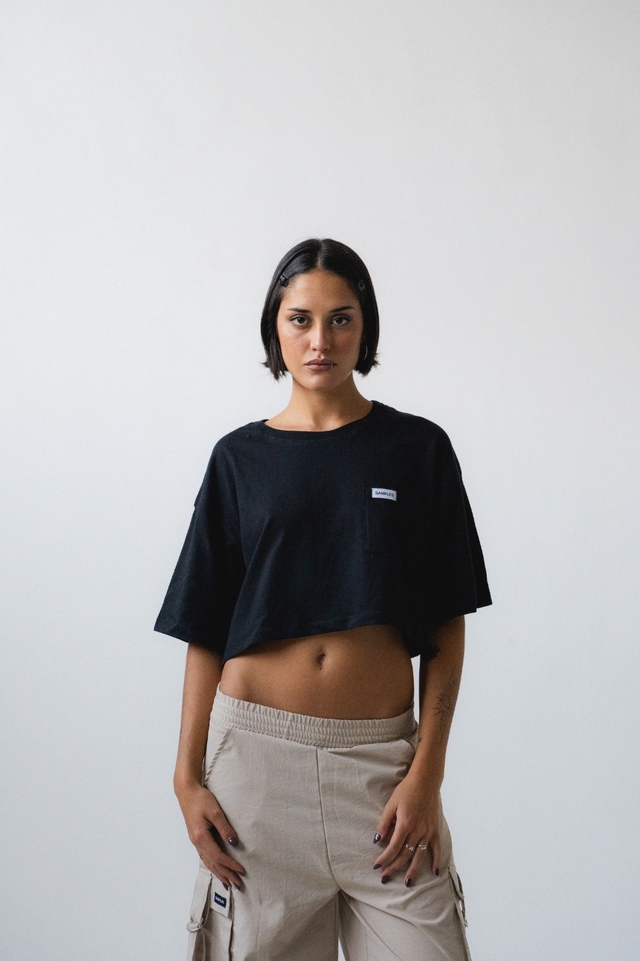 Short Tee Samples Black thumbnail 2