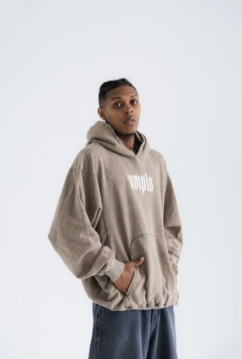 Hoodie Lighter Washed Green thumbnail 3