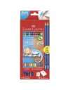 Lápis de Cor 24 cores redondo (12 bicolor) - Faber Castell