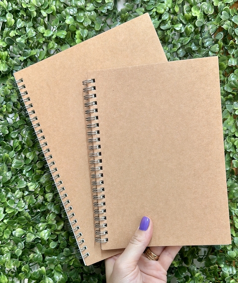 Caderno Kraft Médio