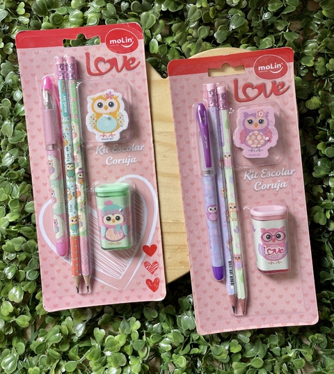 Kit escolar Coruja