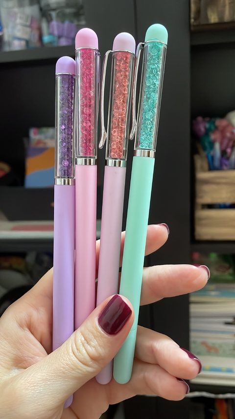 Caneta Fofa Cristal