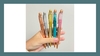 Caneta Luxo Aqua com Glitter