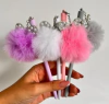 Caneta Fofa Pompom Coelhinho Glitter